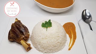 🥜😋SAUCE GOMBO À LA PÂTE DARACHIDE ET VIANDE DAGNEAU [upl. by Rhoads]