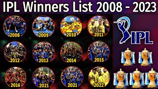 IPL Winner amp RunnersUp List 2008 to 2021  Indian Premier League IPL All Seasons Champion Team [upl. by Elata]