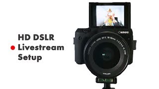 How to live stream with a DSLR Camera HD Livestream Setup Tutorial OBS amp BeLiveTV [upl. by Wadell]