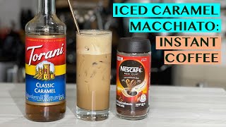 INSTANT COFFEE SERIES ICED CARAMEL MACCHIATO  QUICK AND SIMPLE [upl. by Ahsai830]