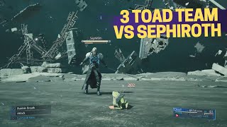 3 Toads vs Sephiroth  FINAL FANTASY 7 REMAKE [upl. by Llerahc]