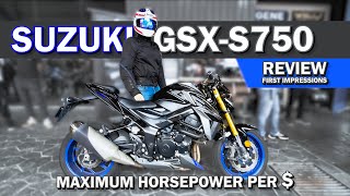 Suzuki GSXS750 Review  THE LEGENDARY ENGINE IN A NEW PACKAGE [upl. by Rai]