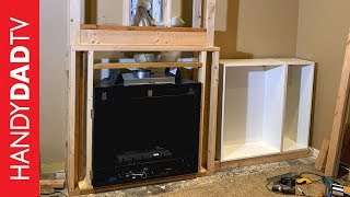 DIY Fireplace Installation  Framing and Final Connections [upl. by Einahpit]