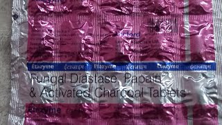 EtazymeFungal DiastasePapain amp Activated Charcoal Tabletsभूख वढ़ाएबदहजमी दूर करेपाचन वढ़ाए। [upl. by Mayman879]