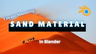 Create Stunning Desert Scenes in Blender Sand Material in Blender  A Quick Guide to Blender Shader [upl. by Livy]