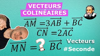 Vecteurs COLINÉAIRES avec CHASLES  Exercice Corrigé  Seconde [upl. by Noffets882]