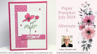 Paper Pumpkin July 2024 Painted Petals Alternative 5 [upl. by Gilberta]