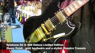 Epiphone SG G400 Deluxe Limited Edition with Maestro Trem amp Gold Hardware [upl. by Vallonia539]