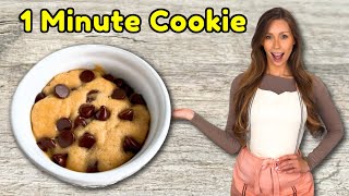 1 Minute Microwave Cookie  The Easiest Chocolate Chip Cookie in a Mug [upl. by Creighton539]