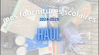 mes FOURNITURES SCOLAIRES pour la rentrée 20242025 haul 📚 [upl. by Julius]