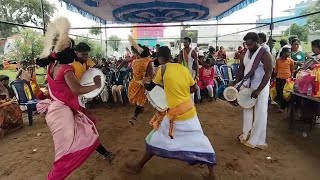 கரகாட்டம் Pambai issai trending Karagam thappattaiDance tamilanda traditionalentertainments [upl. by Ahsikahs764]