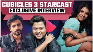 Cubicles 3 Starcast Exclusive Interview with Abhishek Chauhan Badri Chavan Ayushi Gupta FilmiBeat [upl. by Anairdna]