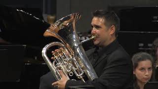 UNT Wind Symphony Edward Gregson  Euphonium Concerto 20182020 [upl. by Morissa777]