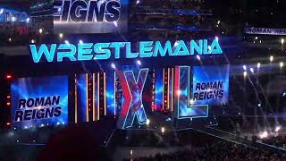 Roman Reigns WrestleMania 40 Night 1 entrance  Lincoln Financial Field Philadelphia 4624 [upl. by Akvir]