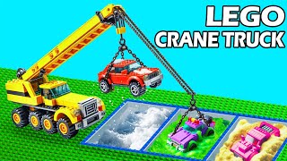 How to Build Lego Technic Crane Truck  Lego Construction Vehicles [upl. by Aicineohp]