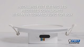 How to Install LED Recessed Downlights with Integrated JBox [upl. by Lydon]