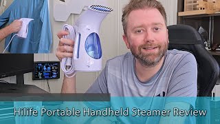 EASY TO USE CLOTHING STEAMER  Hilife Portable Handheld Steamer Review [upl. by Deering750]