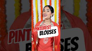 నేను DESIGN చేపించుకున్న PINTEREST BLOUSES trending blousedesign pinterest festival dasara [upl. by Aiciruam699]