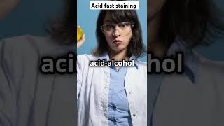 Acid fast stainingZiehl–Neelsen microbiology easy learning shorts mlt notes pg practicallab [upl. by Datnow16]