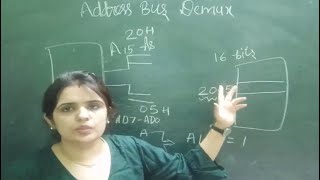 address bus demultiplexing  microprocessor 8085  aasaan padhaai [upl. by Root]