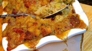 How To Make Cornbread amp Sausage Dressing [upl. by Aicilram452]