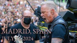 Metallica Live In Madrid Spain July 12 2024 Full concert multicam [upl. by Akiraa517]