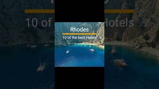 Rhodes 10 Best Hotels travel rhodes hotel shorts holiday greekislands vacation [upl. by Adigirb]