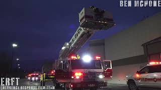 PreArrival  RARE Bus Response  AFA Turns Commercial Structure Fire  East Greenbush NY 4K [upl. by Adnalram]