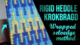 Weave Krokbragd on a Rigid Heddle Tidy Edges [upl. by Sula]