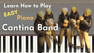 Cantina Band Easy Piano Tutorial [upl. by Ecirp965]