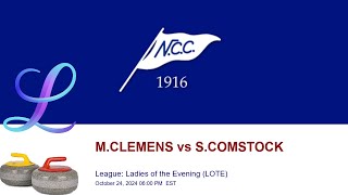 🥌 NCC League Ladies of the Evening LOTE  MCLEMENS vs SCOMSTOCK [upl. by Aicenat]