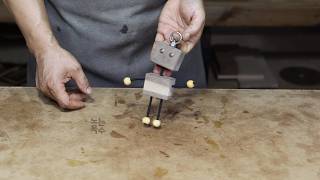 재미있는 목공 DIY 월넛 로봇 키링 wooden key ring making woodworking handmade diy 목공 노는목수 원목가구 [upl. by Bret]