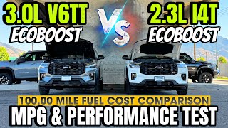 2025 Ford Explorer 30L V6 Turbo VS 23L I4 MPG amp 060 Test Is The Bigger Engine Worth It [upl. by Ojeillib]