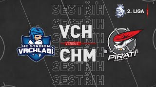 SESTŘIH 30 kolo 2 ligy HC Stadion Vrchlabí vs Piráti Chomutov 02 [upl. by Carvey281]