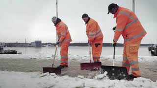 TBZ Schneeräumen in Flensburg Winterdienst [upl. by Rebmyt]