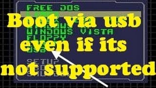 Tutorial Boot via USB when its not supported in BIOS NOCDDRIVE amp NOUSB BOOT [upl. by Stillmann]