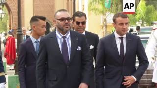 Macron and King Mohammed VI hold talks in Rabat [upl. by Maurer528]