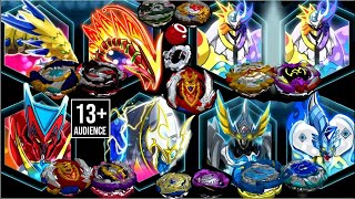 TURBO ACHILLES A5GEIST FAFNIR F4DEAD PHOENIX P4AIR KNIGHTASTROARTEMIENGAARD Beyblade Burst App [upl. by Thissa]