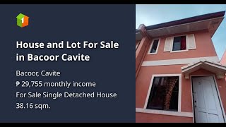 House and Lot For Sale in Bacoor Cavite [upl. by Yremrej730]