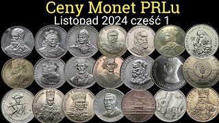 Ceny monet PRLu Listopad 2024 Okolicznościowe lata 1979  1989 Jadwiga bez znaku projektanta [upl. by Anayhd]