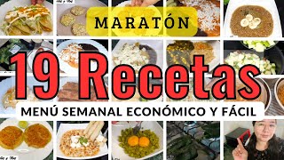 ✅Maratón de Recetas Fáciles y Económicas con 50 19 Recetas Menú Semanal🥩🥦🥕💸YessyRecetas [upl. by Nnek584]