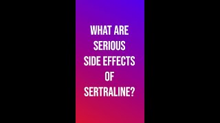 Serious Side Effects of SERTRALINE [upl. by Adlei]