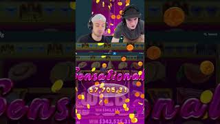 TOASTER HITS A MASSIVE WIN ON JUICY FRUITS slot casino bigwin jackpot slotmachine gaming [upl. by Nevyar]