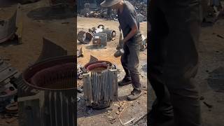 Dismantle the motor rotor to extract copper [upl. by Warram814]