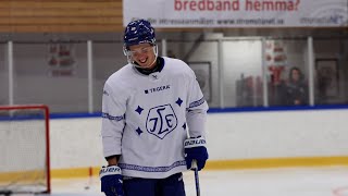 Anton Johansson inför matchen mot Frölunda HC [upl. by Haggar]