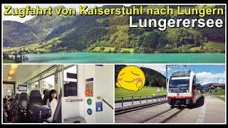 Wunderschöne Zugfahrt von Kaiserstuhl OW nach Lungern  Kanton Obwalden  Schweiz 2023 [upl. by Keeley285]