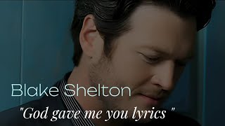 God Gave Me You  Blake Shelton  Guitaraoke  Chords amp Lyrics Tabs Karaoke  playwhatyoufeelcom [upl. by Lunnete530]