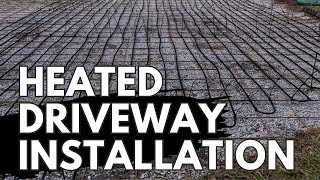 Heated Driveway Installation  TIMELAPSE [upl. by Glenden291]