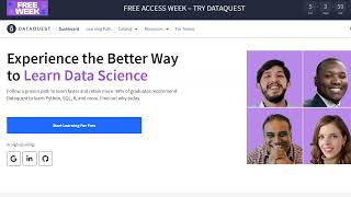 DataQuest Has FREE Week Through Nov 14 2024 CLOSED [upl. by Odyssey]