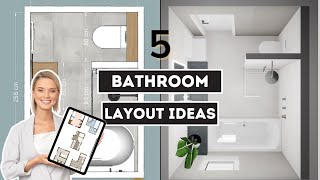 TOP 5 BATHROOM LAYOUT IDEAS  Ultimate Design Guide [upl. by Llenhoj33]